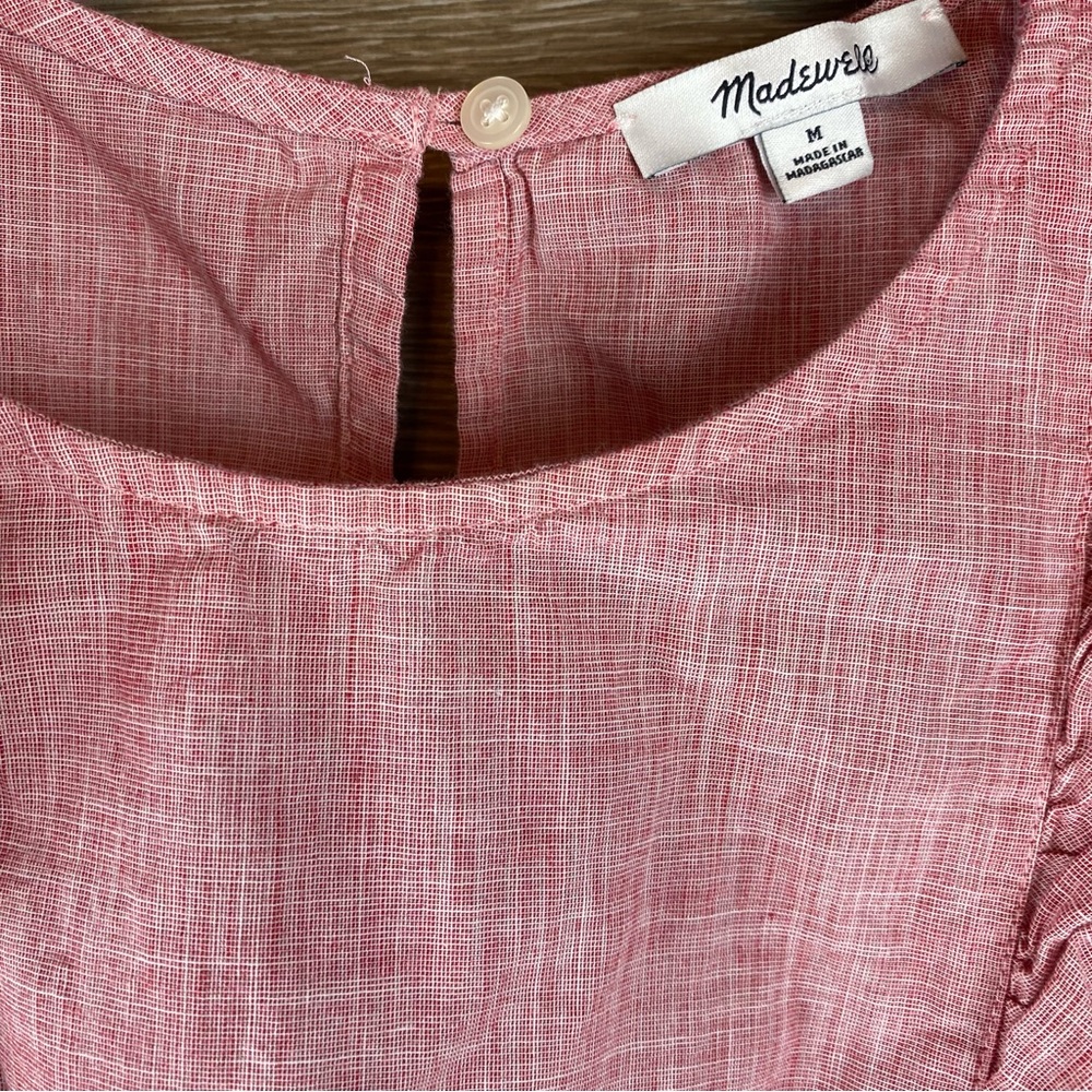 Madewell Bellflower Ruffle Tank EUC Size Medium - Picture 8 of 8